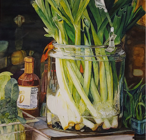 "Green Onions at the Ready" by Keith Shebesta